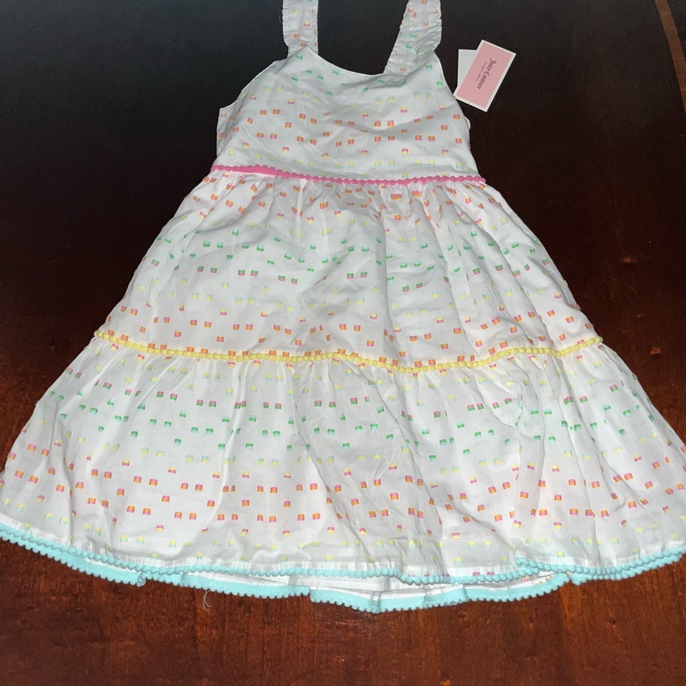 Juicy couture dot stripe new nwt Colorful Patterned Sleeveless Dress 8/10
